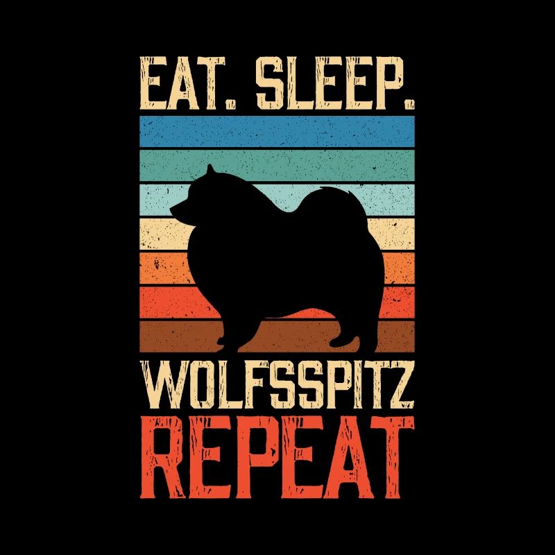 Eat sleep Wolfsspitz Repeat
