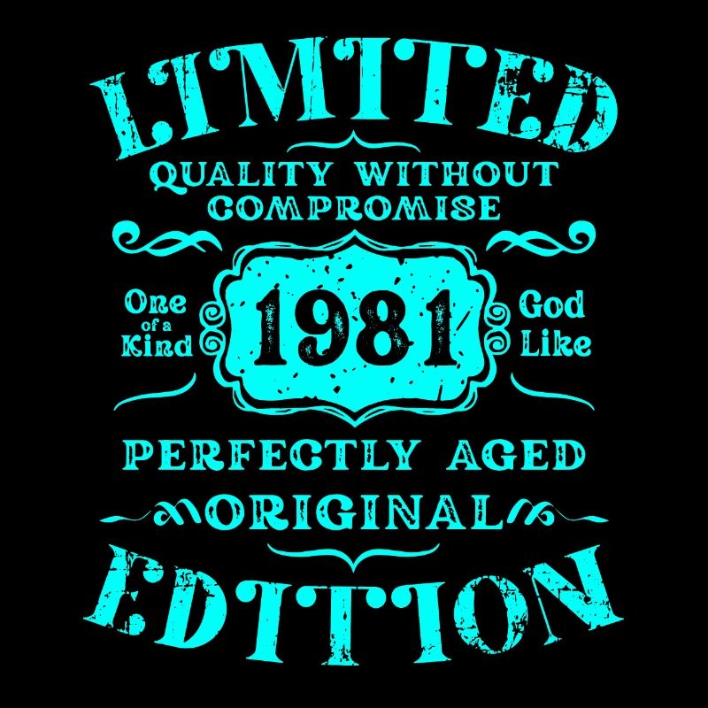 Geburtstag 1981 Limited Edition Geschenk Used Cool