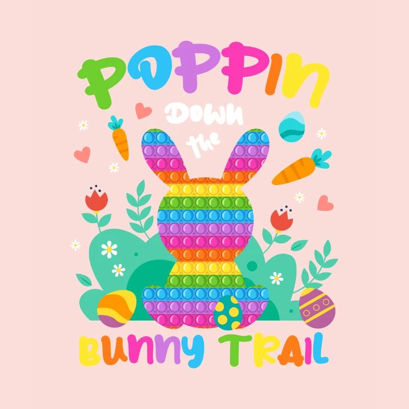 Poppin Down The Rabbit Trail Rabbit Pop It Egg