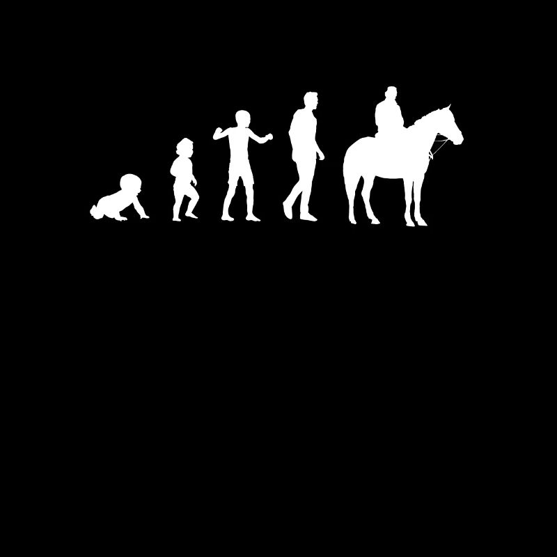 evolution bebe cheval homme humour cavalier cadeau