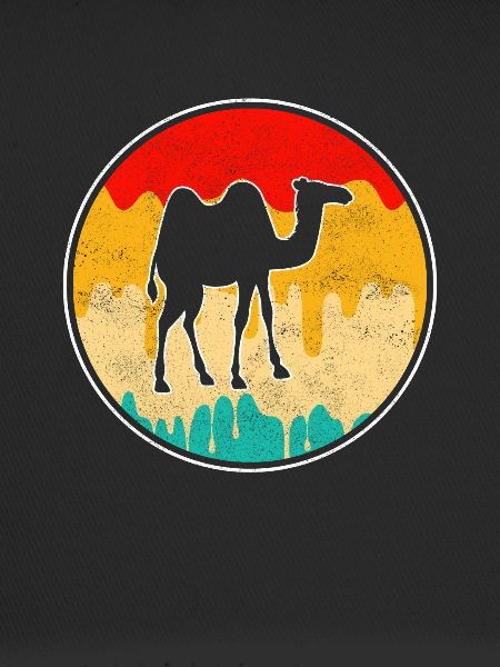 Dromedary Camel Retro