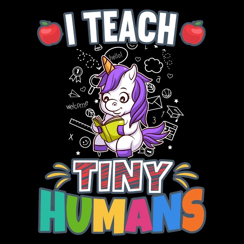 I Teach Tiny Humans Elementary School Teacher