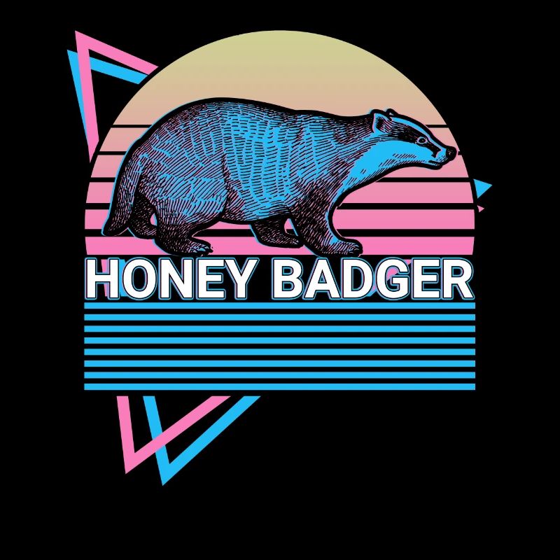 Honigdachs Retro-Geschenk