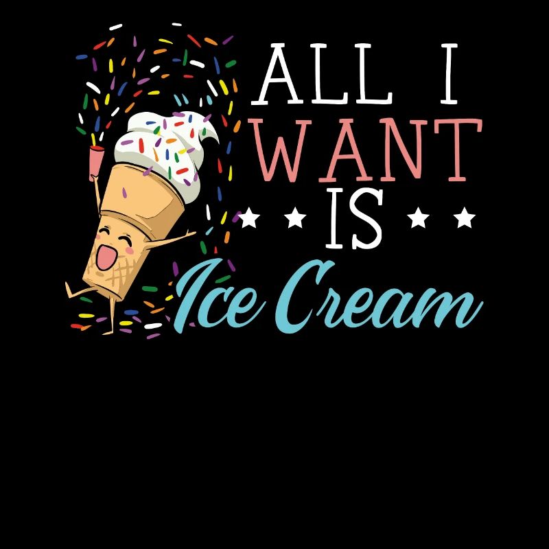 Alles, was ich will, ist Eiscreme-Liebhaber Eisbecher-Eisbecher-Feinschmecker