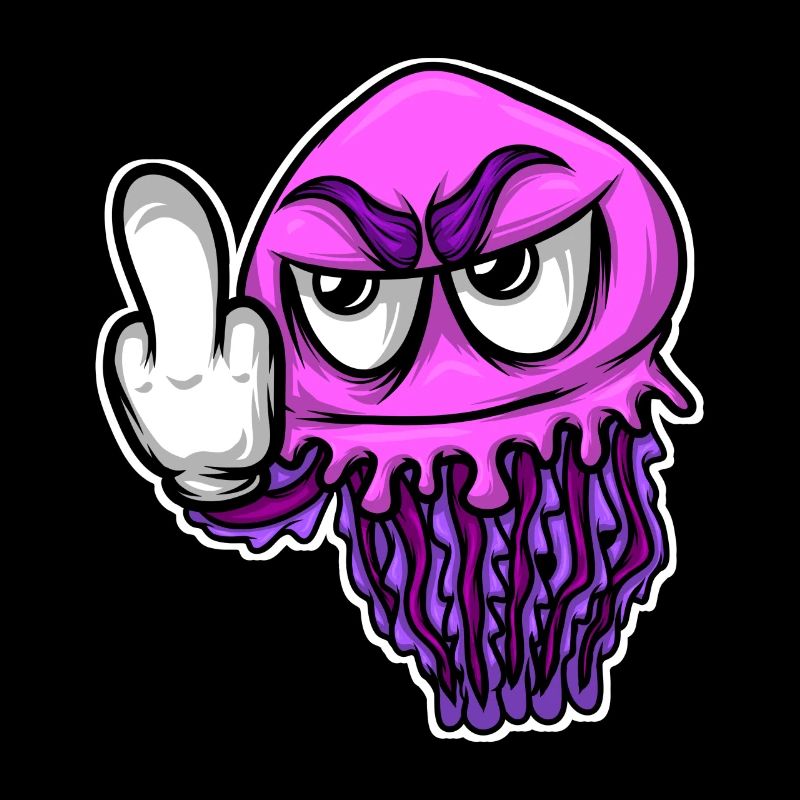 Jelly Fish Middle Finger Jellyfish