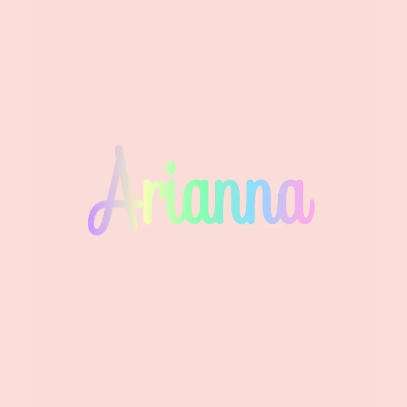 ARIANNA Rainbow Cursive minimaliste