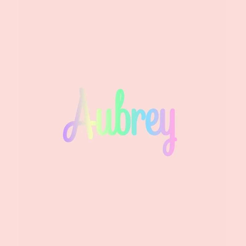 AUBREY Rainbow Cursive Minimaliste