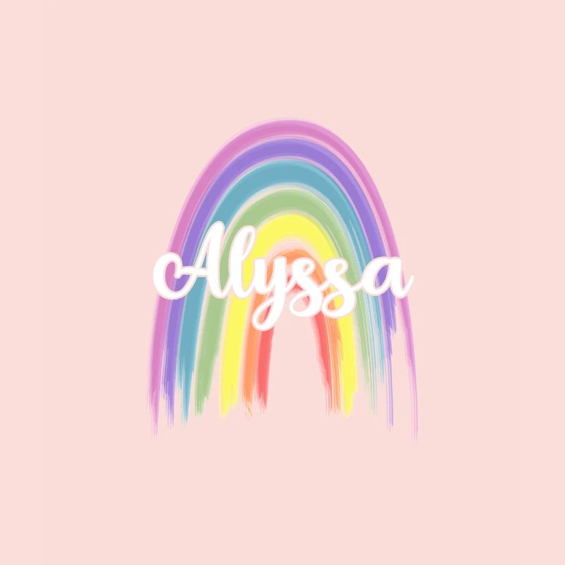 ALYSSA Rainbow Cursive