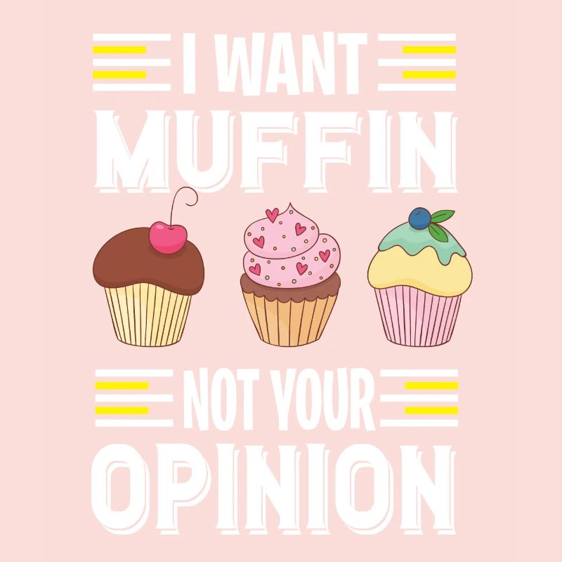 Ich will Muffins essen ein süßes Gebäck
