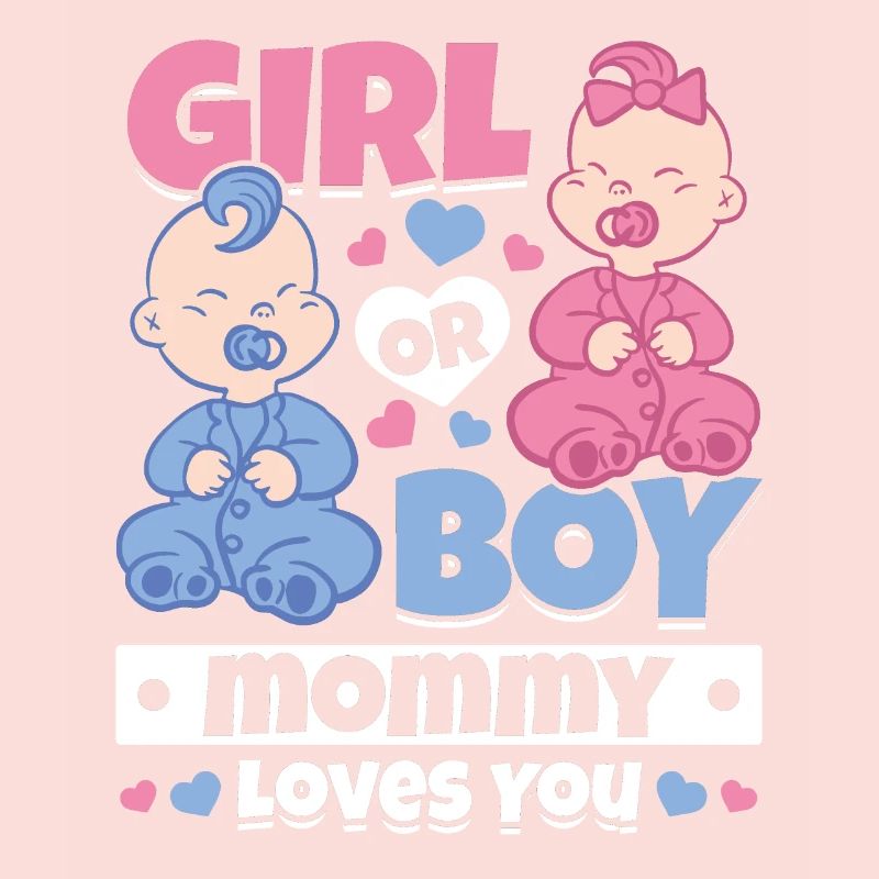 Mädchen oder Junge Mama liebt dich Neugeborenes