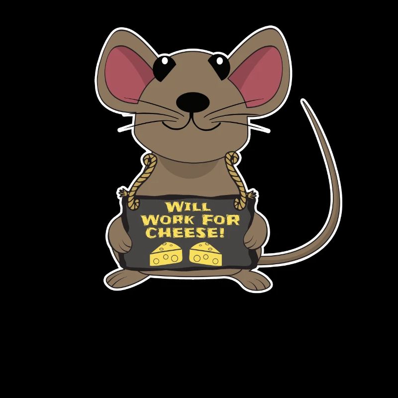 Funny Mouse Cheese Fan Cheese Vendor