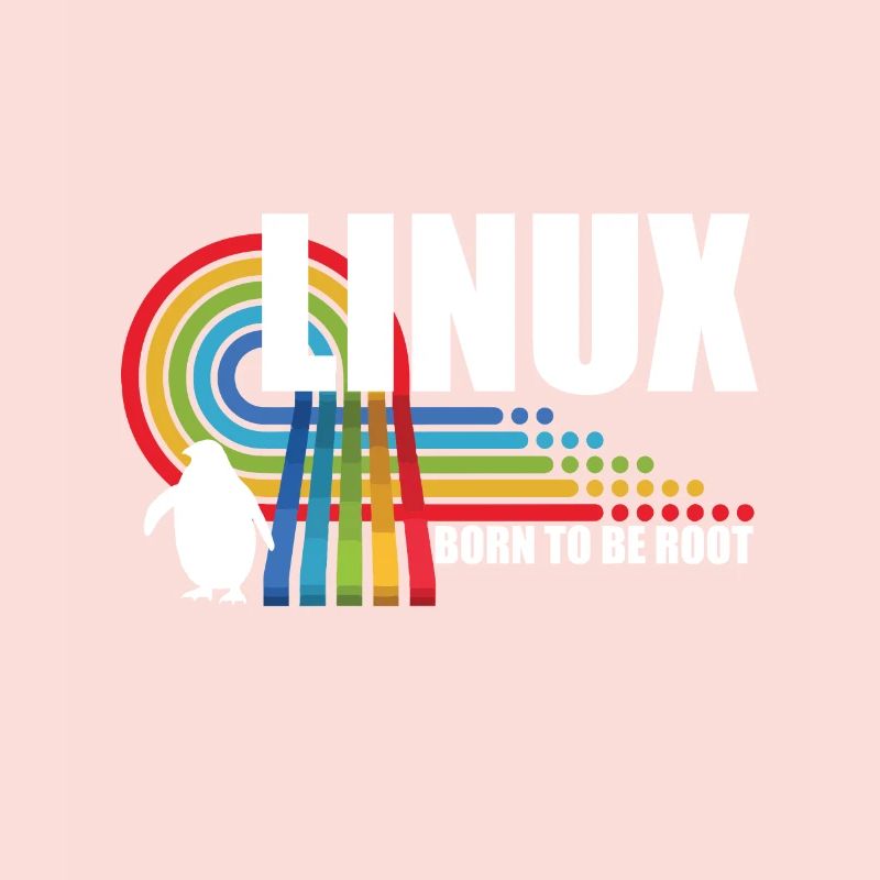 Born To Be Root Pinguin Linux Nerd Coding Geek