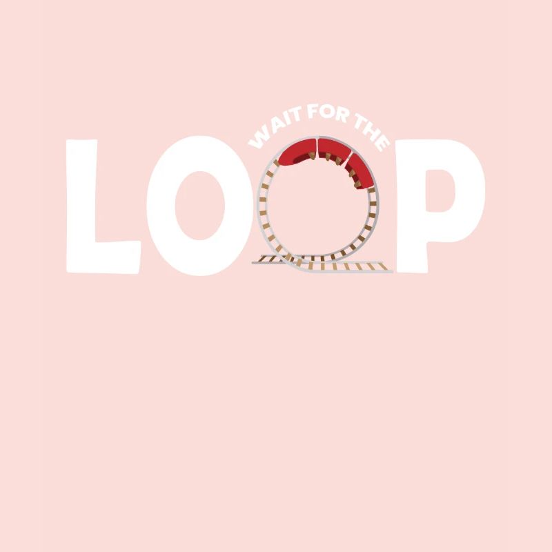Attendez le loop roller coaster fair