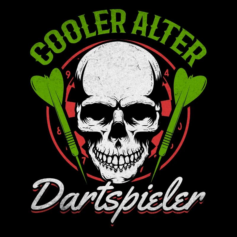 Cooler Dart Spieler - Dartscheibe Cooler Alter