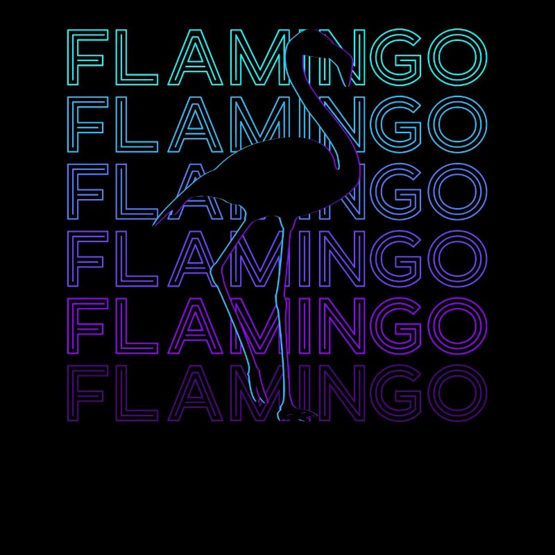 Flamingo Retro Geschenk