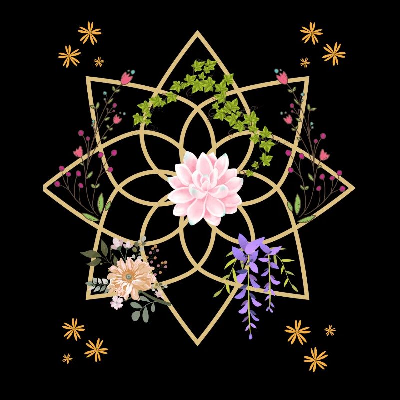 Symbole de fleur étoilée du jardin