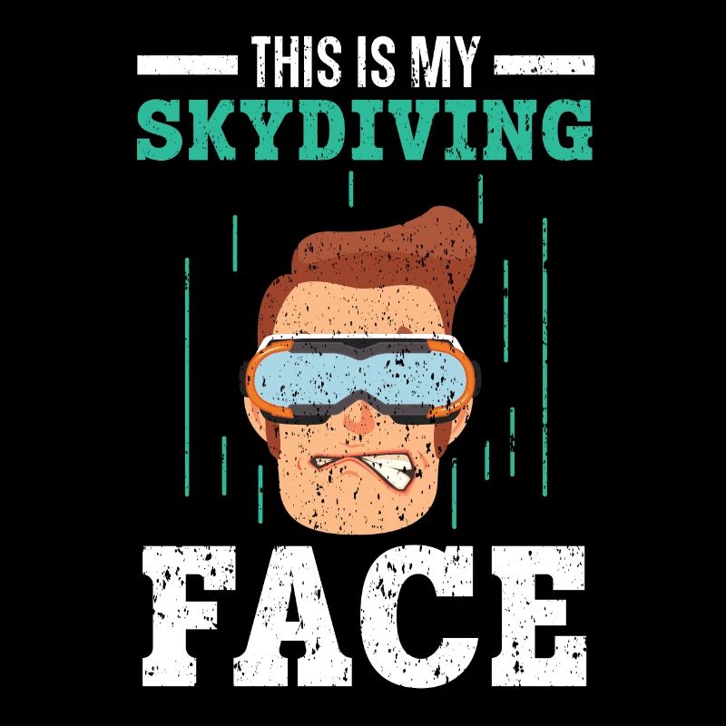 Mon visage de parachutisme Parachutisme Parachutiste