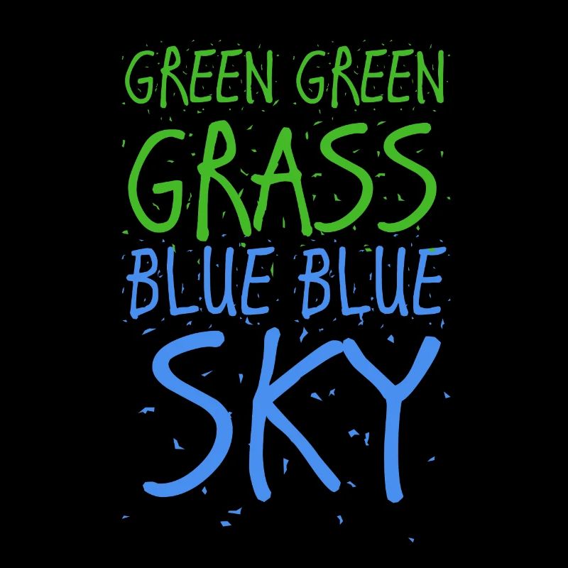 Vert Herbe Verte Bleu Bleu Ciel Bleu
