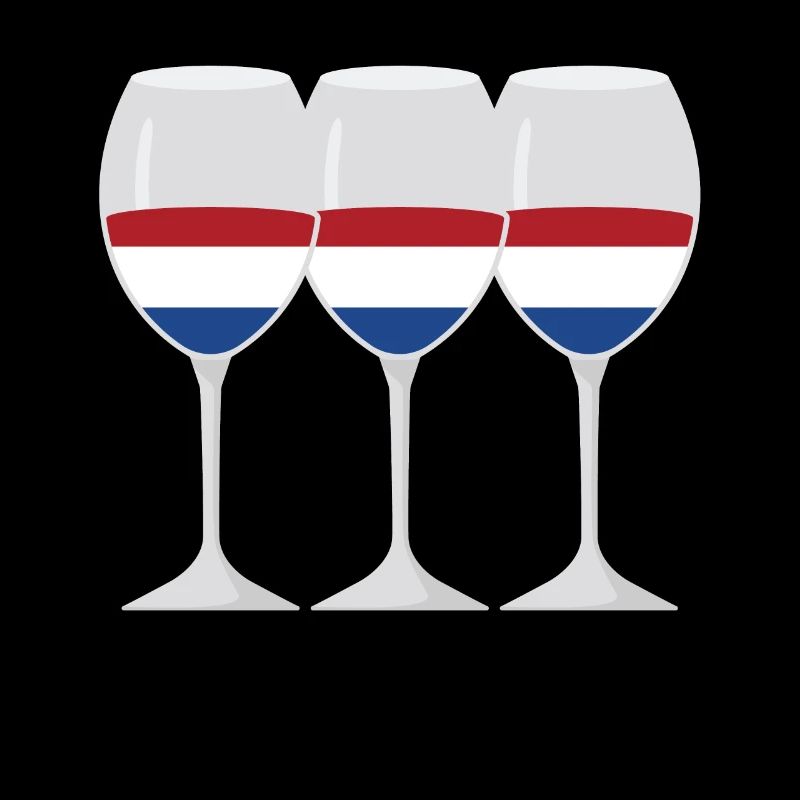 Drapeau Verre de vin Drapeau Pays-Bas Cadeau