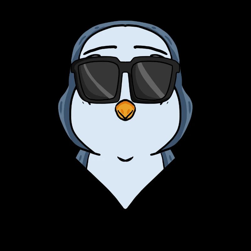 Cool Penguin avec lunettes de soleil Cool