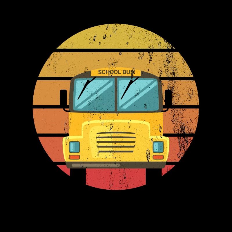 Lustiges Schulbusfahrer Schulbus Busfahrer