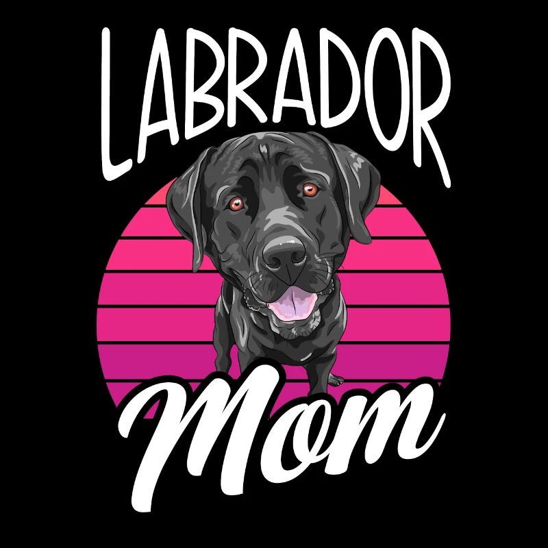 Black Labrador Labrador Mama