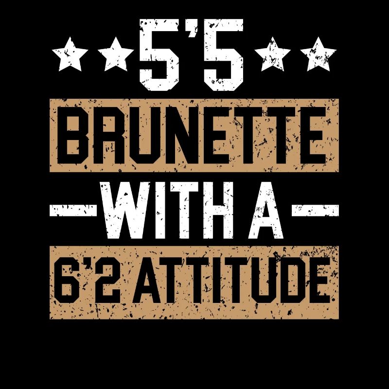 5'5 Brunette avec une attitude 6'2 cheveux blonds