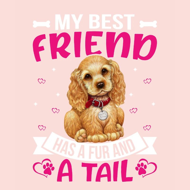 Cocker Spaniel Meilleur ami a de la fourrure et de la queue