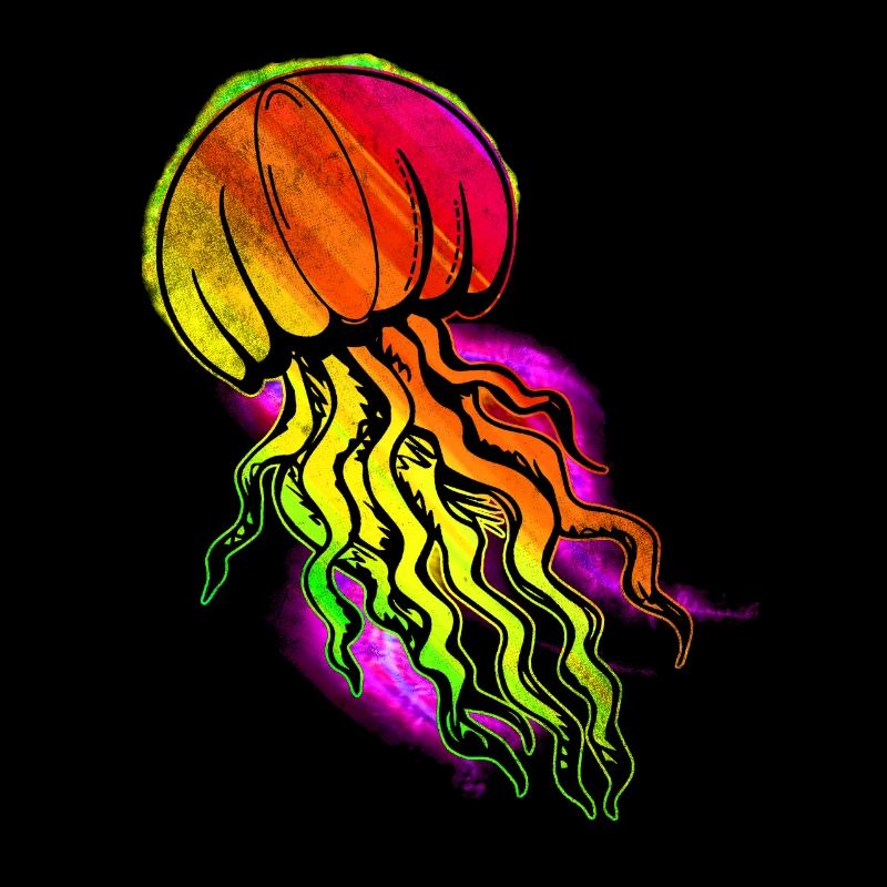 Bunte Qualle