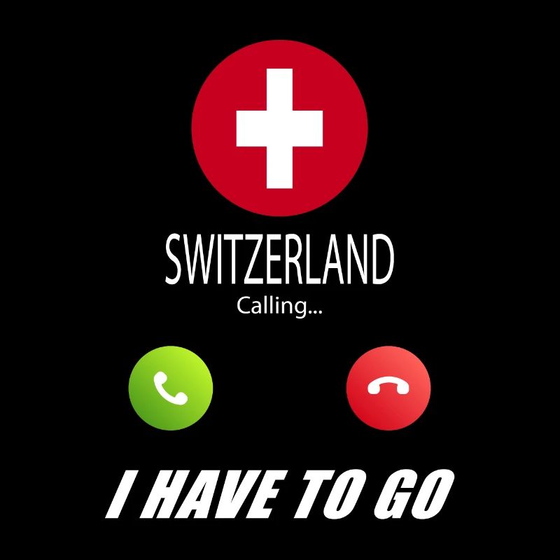 La Suisse appelle les drapeaux Lusiger Slogan