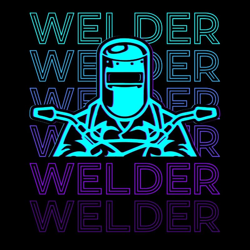 Welder Welding Welding Retro