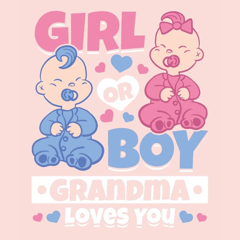 Mädchen oder Junge Oma liebt dich - Geschlecht des