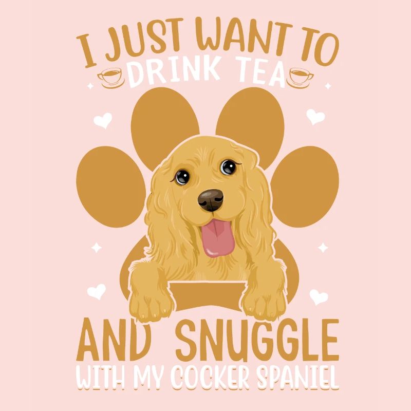 Tee Trinken Und Kuscheln Mit Cocker Spaniel