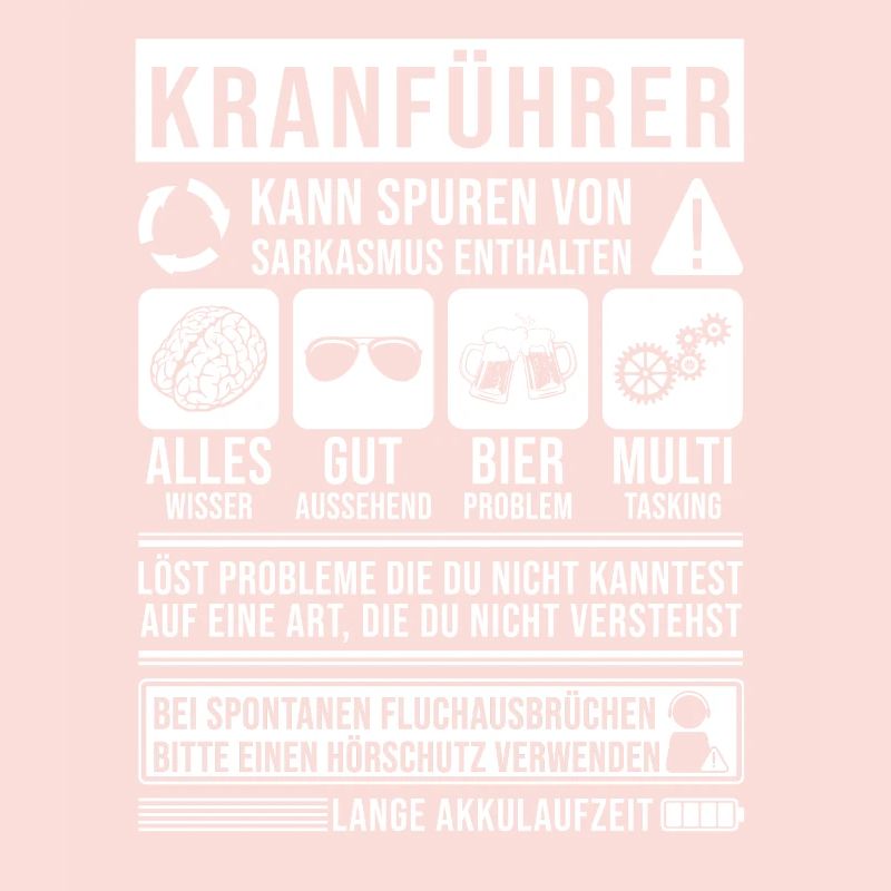 Kranführer Spruch lustig