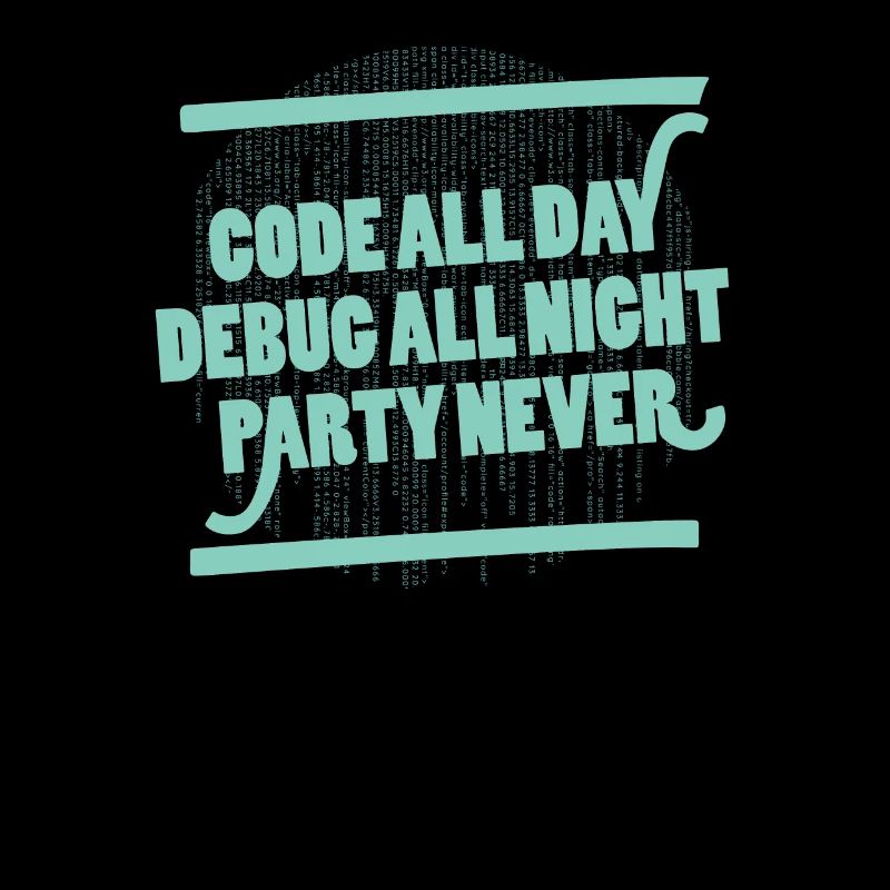 Code All Day Programmierer Hacker Computercode