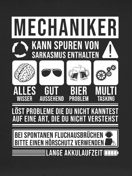 Mechaniker Spruch lustig