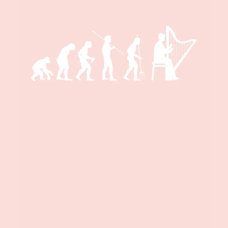 Evolution Harp Player Shirt Gift