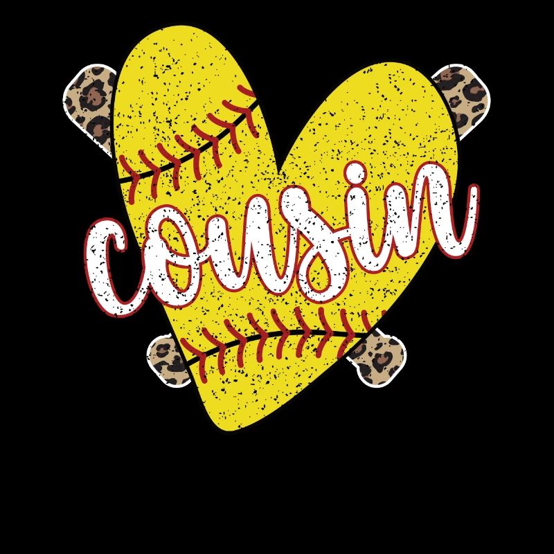 Stolzer Softball-Cousin Eines Softballspielers