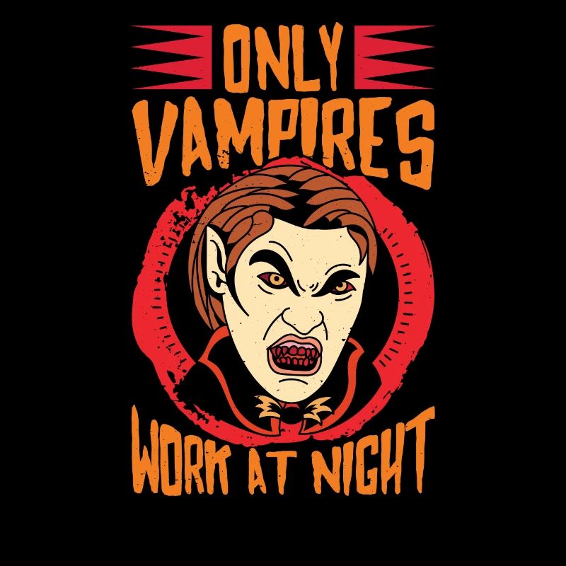 Nur Vampire Arbeiten Nachts Sprüche Tagschicht