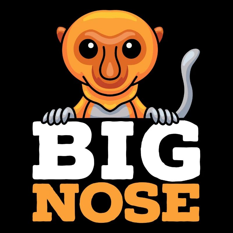 Big Nose Proboscis Monkey Ape Wildlife Zookeeper