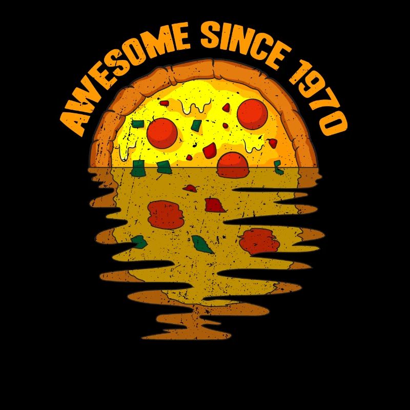 Awesome since 1970 Pizza 52. Geburtstag Geschenk