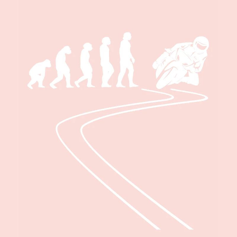 Motorradfahrer Motorcycle Moped Evolution Motorrad