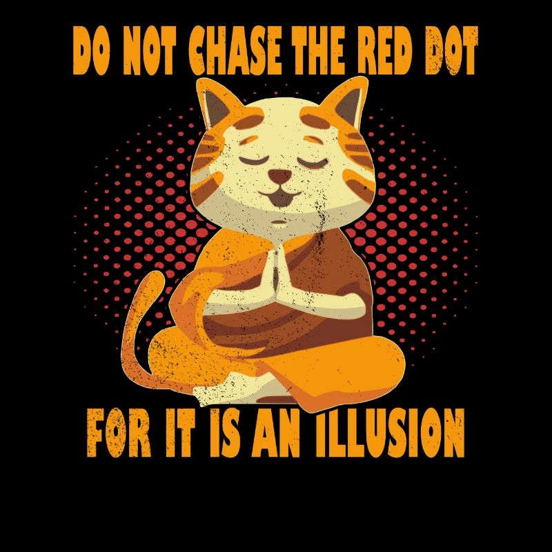 Ne poursuivez pas le chat red dot yoga