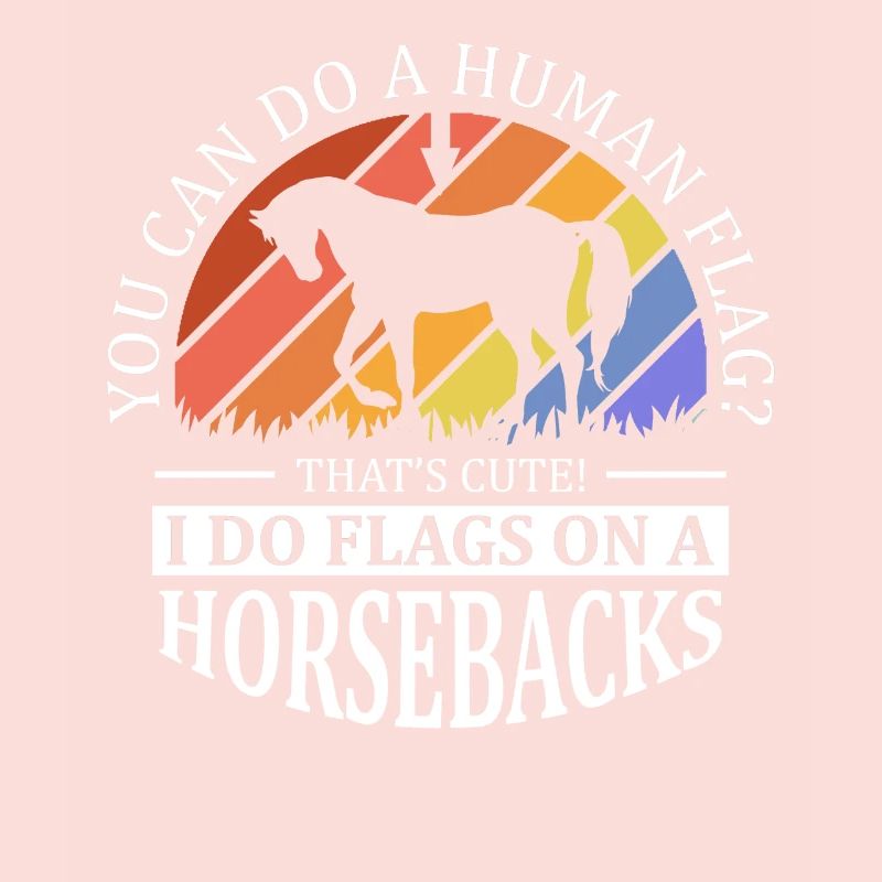 Vaulting I Do Flags on a Horseback