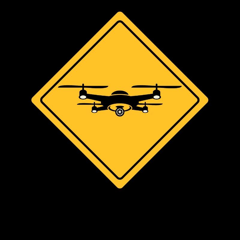Drone avec panneau d’avertissement Drone flyer