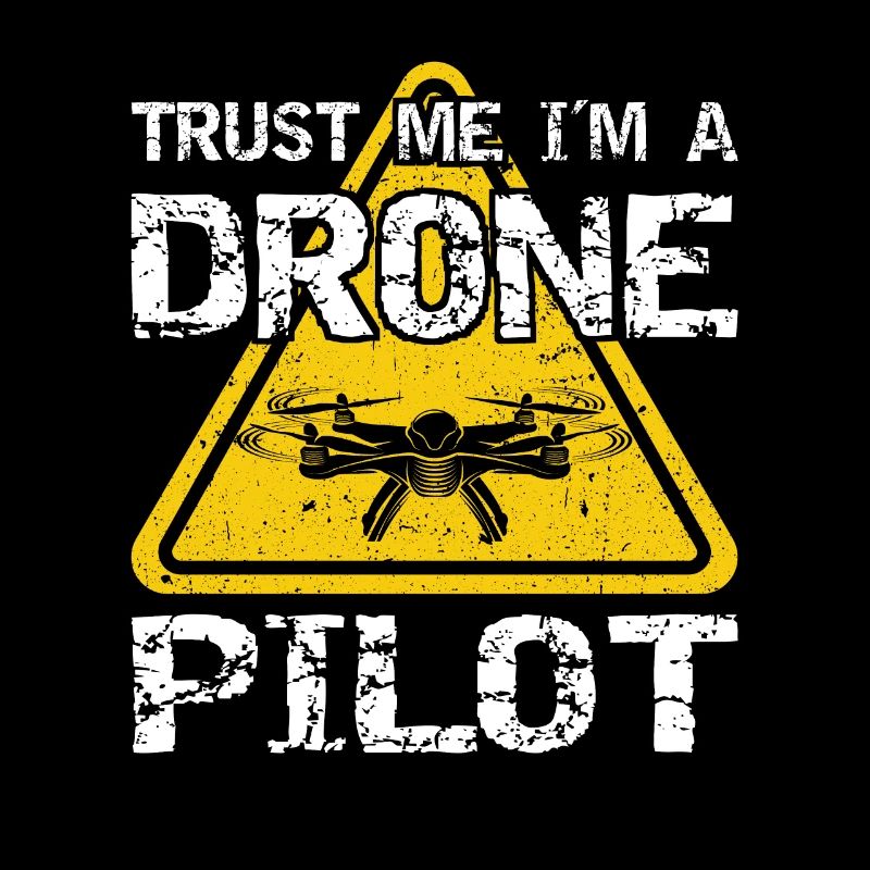 Drone avec panneau d’avertissement Drone flyer