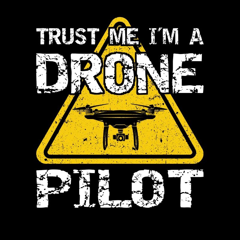 Drone avec panneau d’avertissement Drone flyer