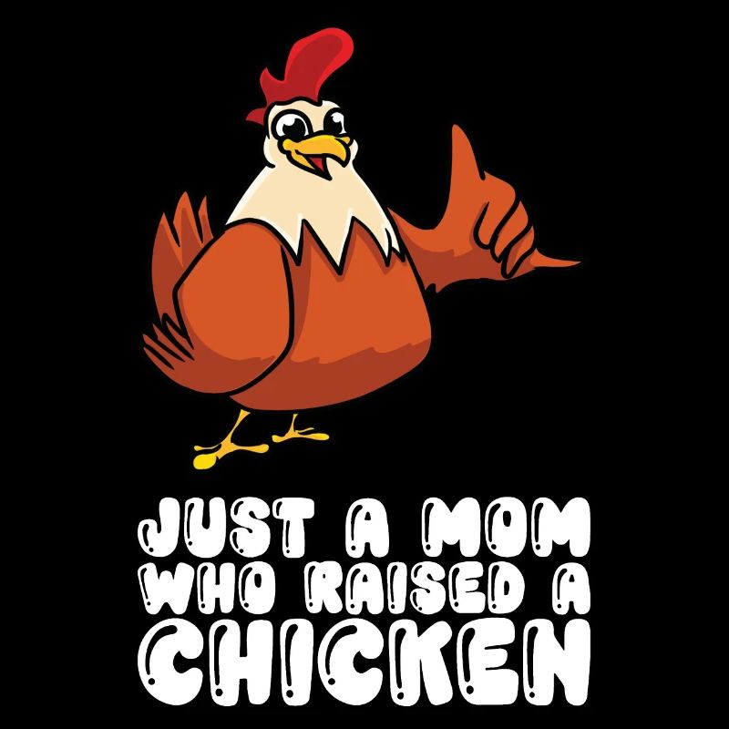 Une seule mère élevant un poulet