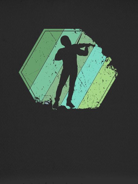 Violin Player Retro