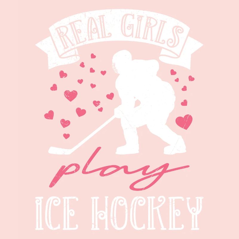 Echte Mädchen spielen Eishockey